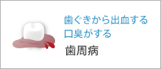 歯ぐきから出血する 口臭がする歯周病